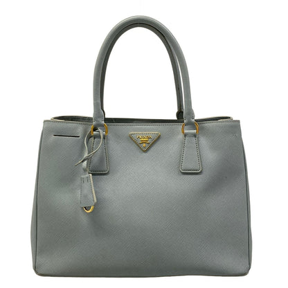 Prada Handbag Galleria Bag Light Blue Leather