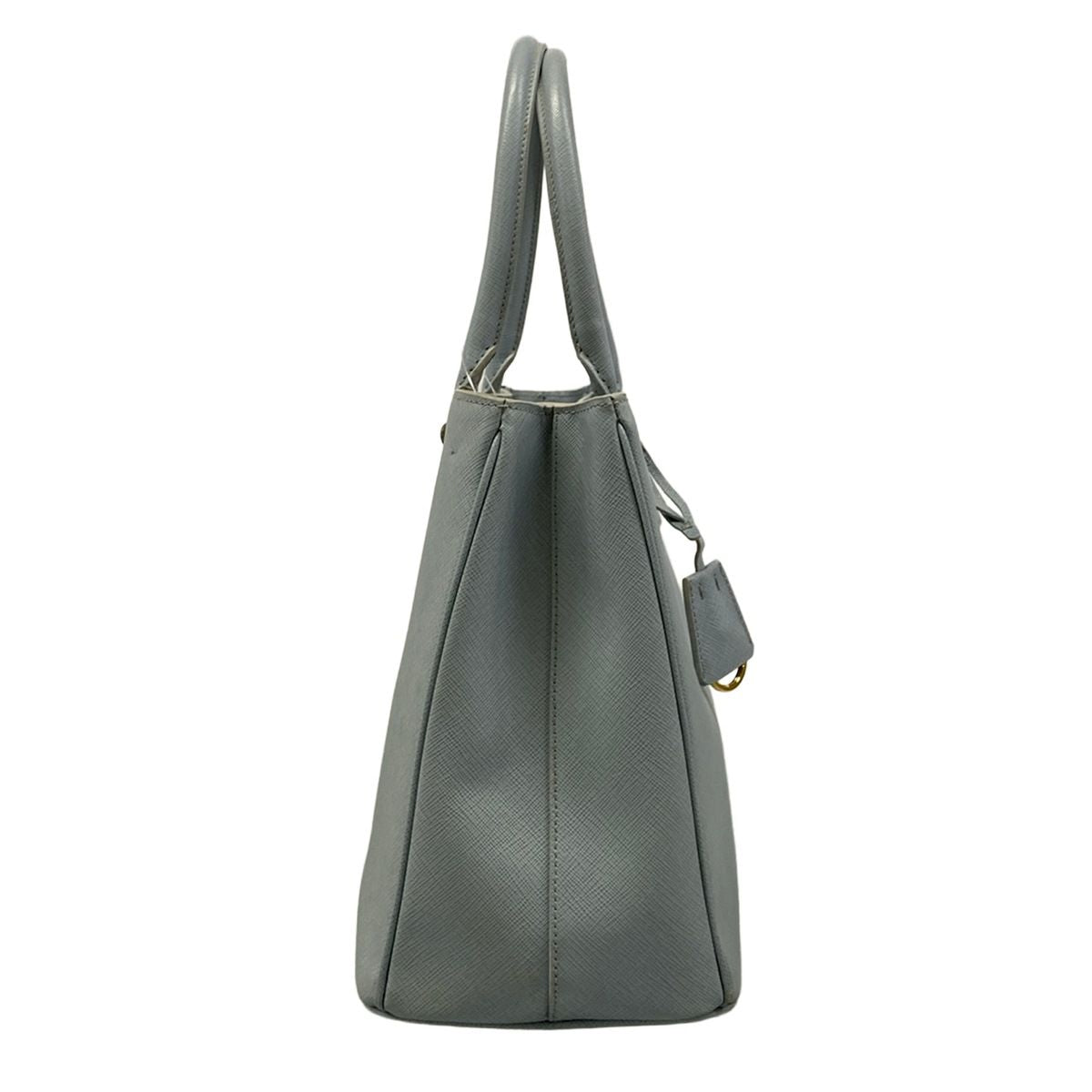Prada Handbag Galleria Bag Light Blue Leather — view 2