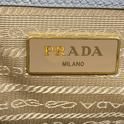 Prada Handbag Galleria Bag Light Blue Leather — view 9