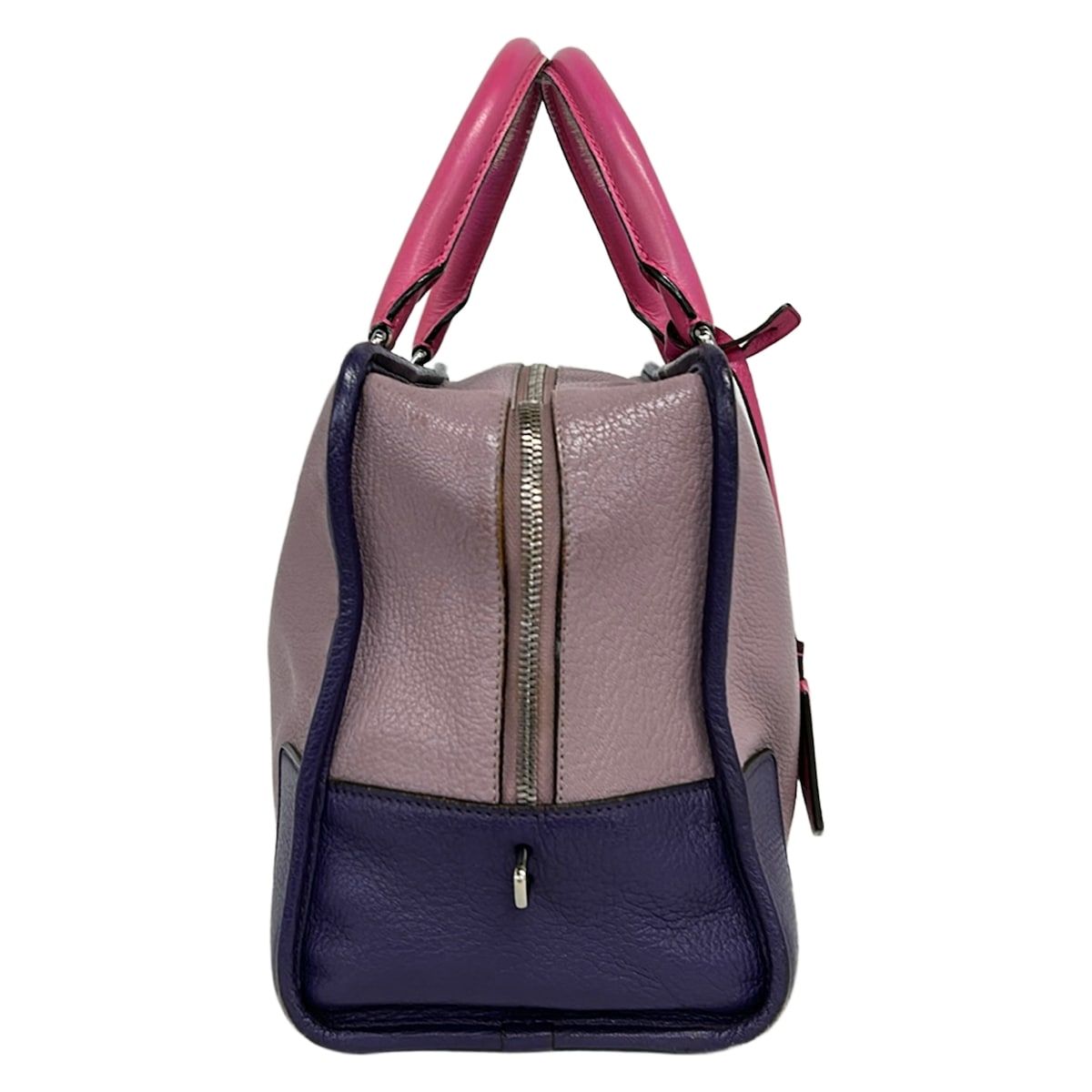 Loewe Handbag Amazona 36 Purple Gray Pink Leather — view 2