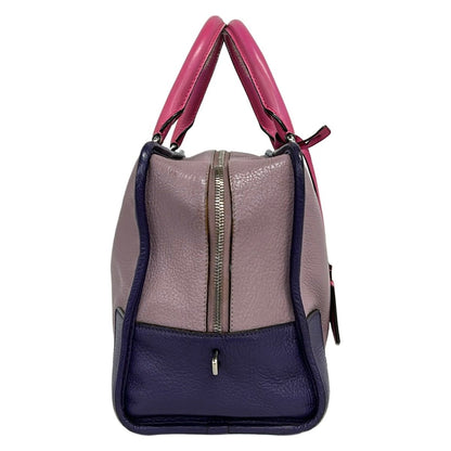 Loewe Handbag Amazona 36 Purple Gray Pink Leather — view 2