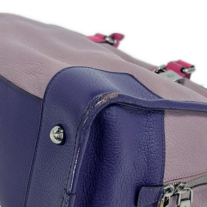 Loewe Handbag Amazona 36 Purple Gray Pink Leather — view 6