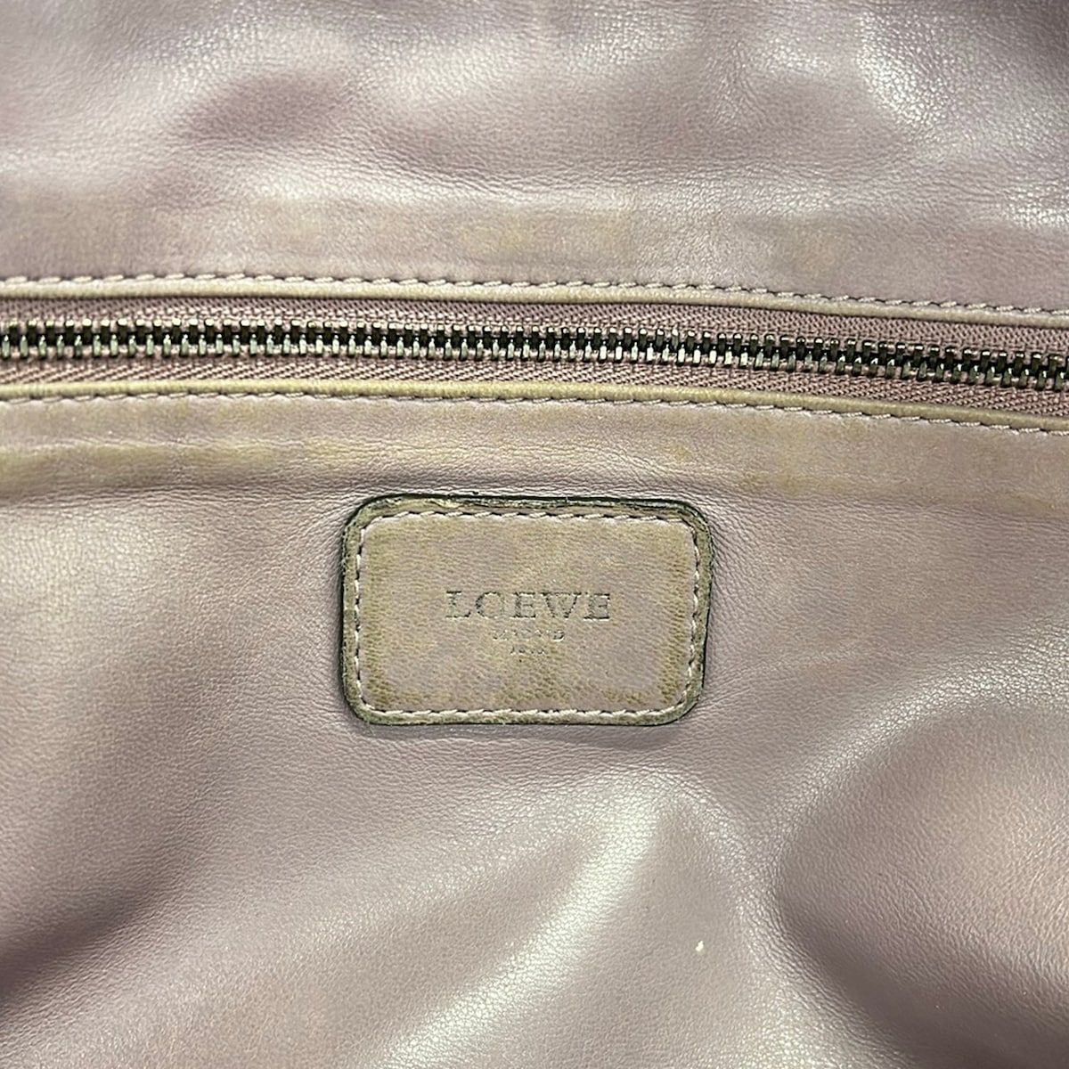 Loewe Handbag Amazona 36 Purple Gray Pink Leather — view 9