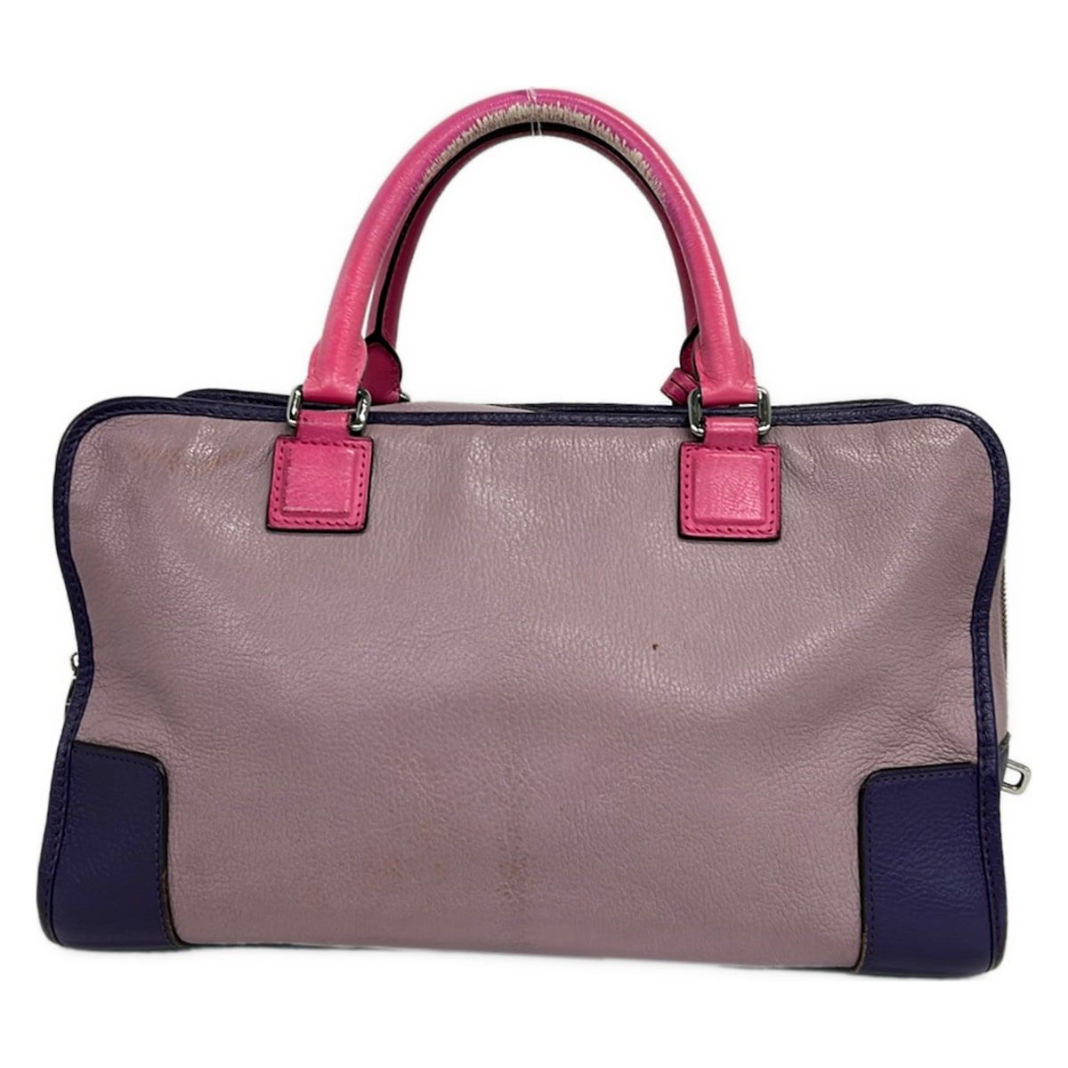 Loewe Handbag Amazona 36 Purple Gray Pink Leather — view 3