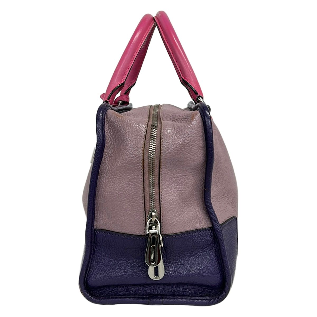 Loewe Handbag Amazona 36 Purple Gray Pink Leather — view 4