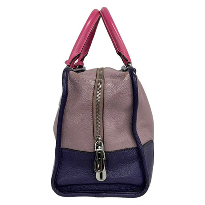 Loewe Handbag Amazona 36 Purple Gray Pink Leather — view 4