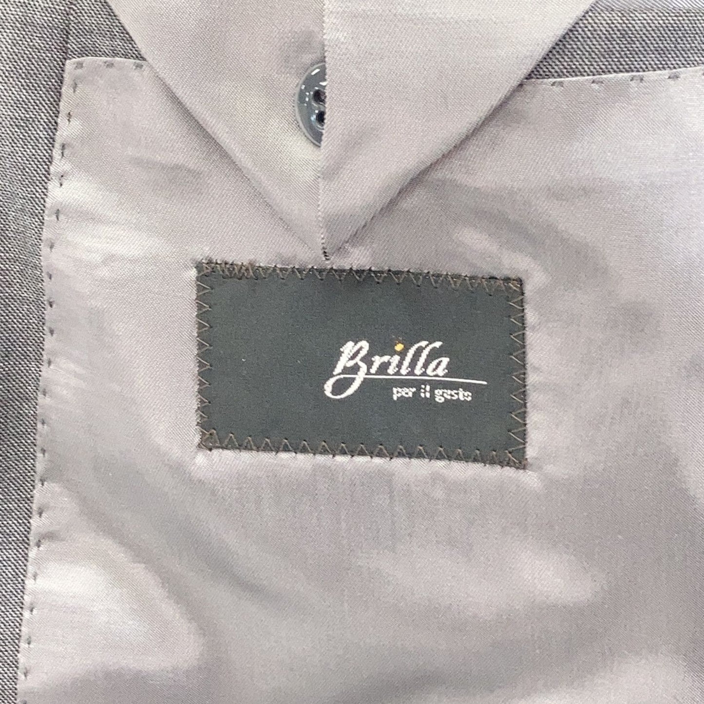 Loro Piana Brilla Per Il Gusto Gray Noblesse Fabric Single Suit 44 — view 5