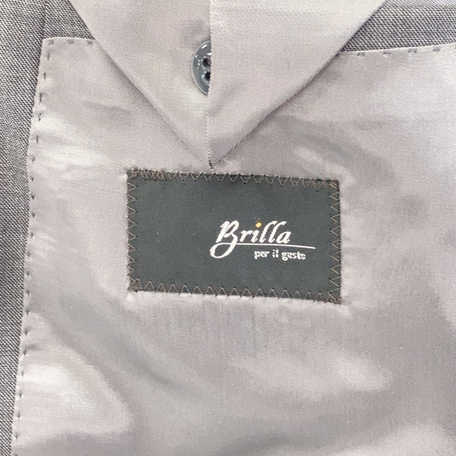 Loro Piana Brilla Per Il Gusto Gray Noblesse Fabric Single Suit 44 — view 5