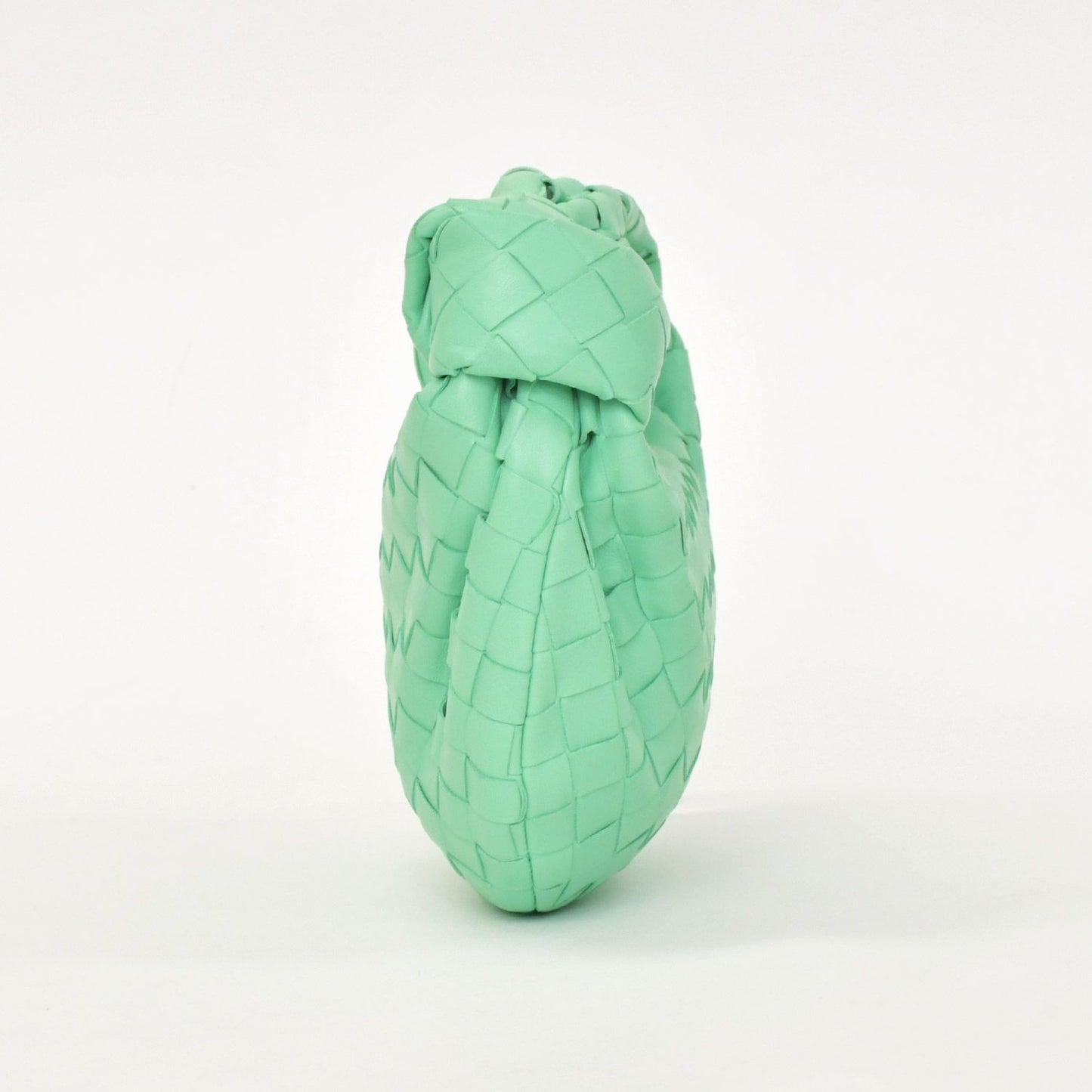 Bottega Veneta Mini Jodie Handbag Intrecciato Green Lambskin Gold — view 5