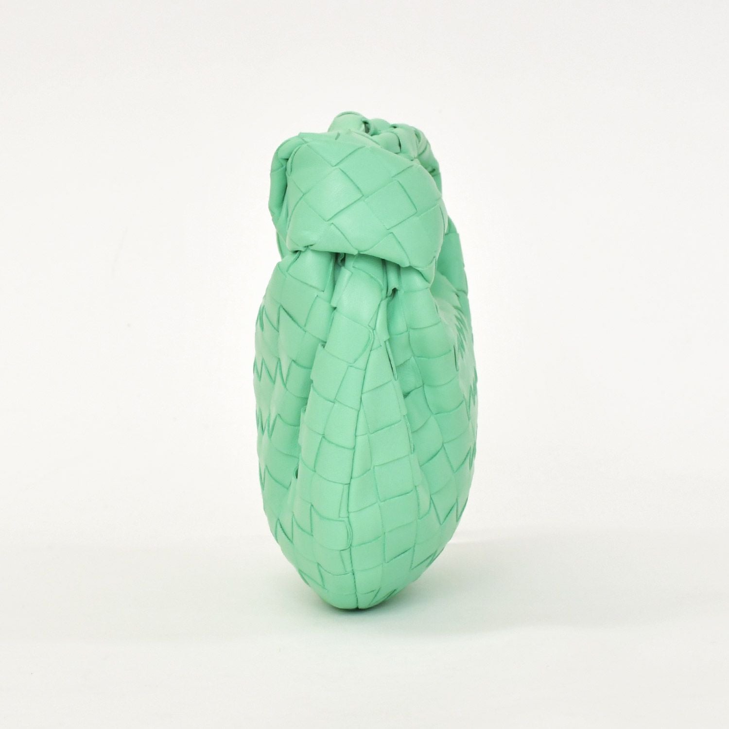 Bottega Veneta Mini Jodie Handbag Intrecciato Green Lambskin Gold — view 5
