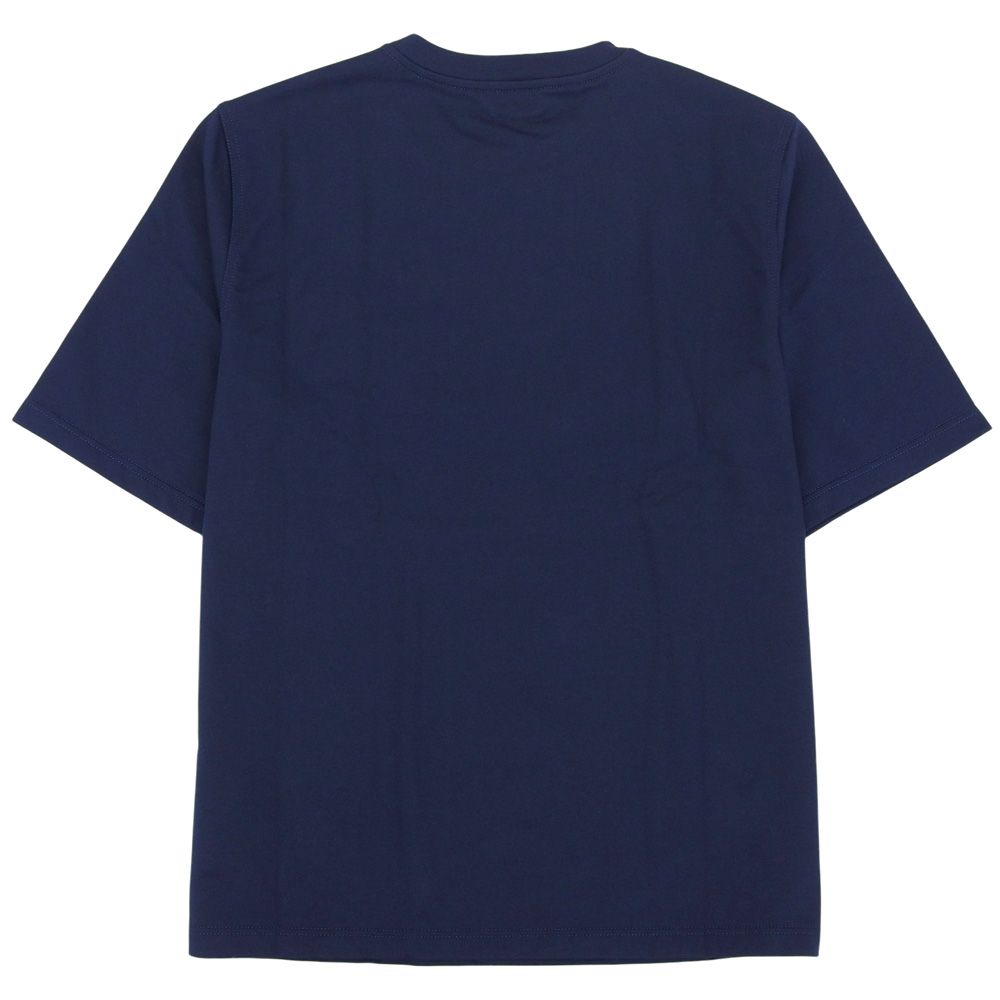 Hermes Short Sleeve Mini Leather Patch T-Shirt Top Navy — view 2