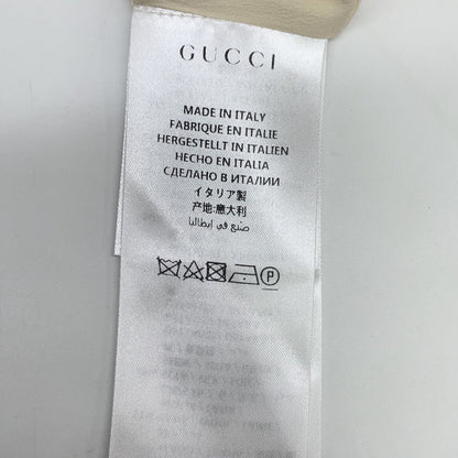 Gucci White Interlocking Pearl Button Web Trim Dress 38 — view 6