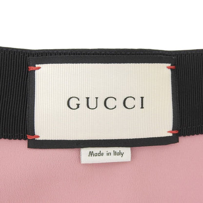 Gucci Silk Cotton Knit Line Ruffle Mini Skirt Black — view 4