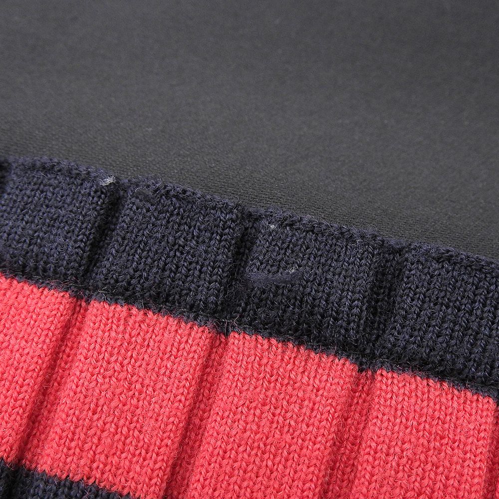 Gucci Silk Cotton Knit Line Ruffle Mini Skirt Black — view 6