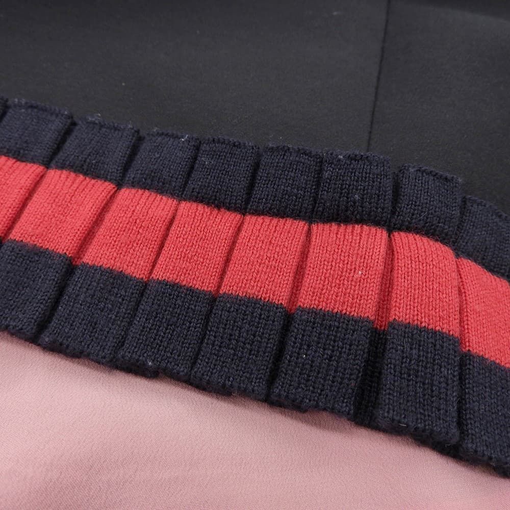 Gucci Knit Line Ruffle Mini Skirt Black — view 5