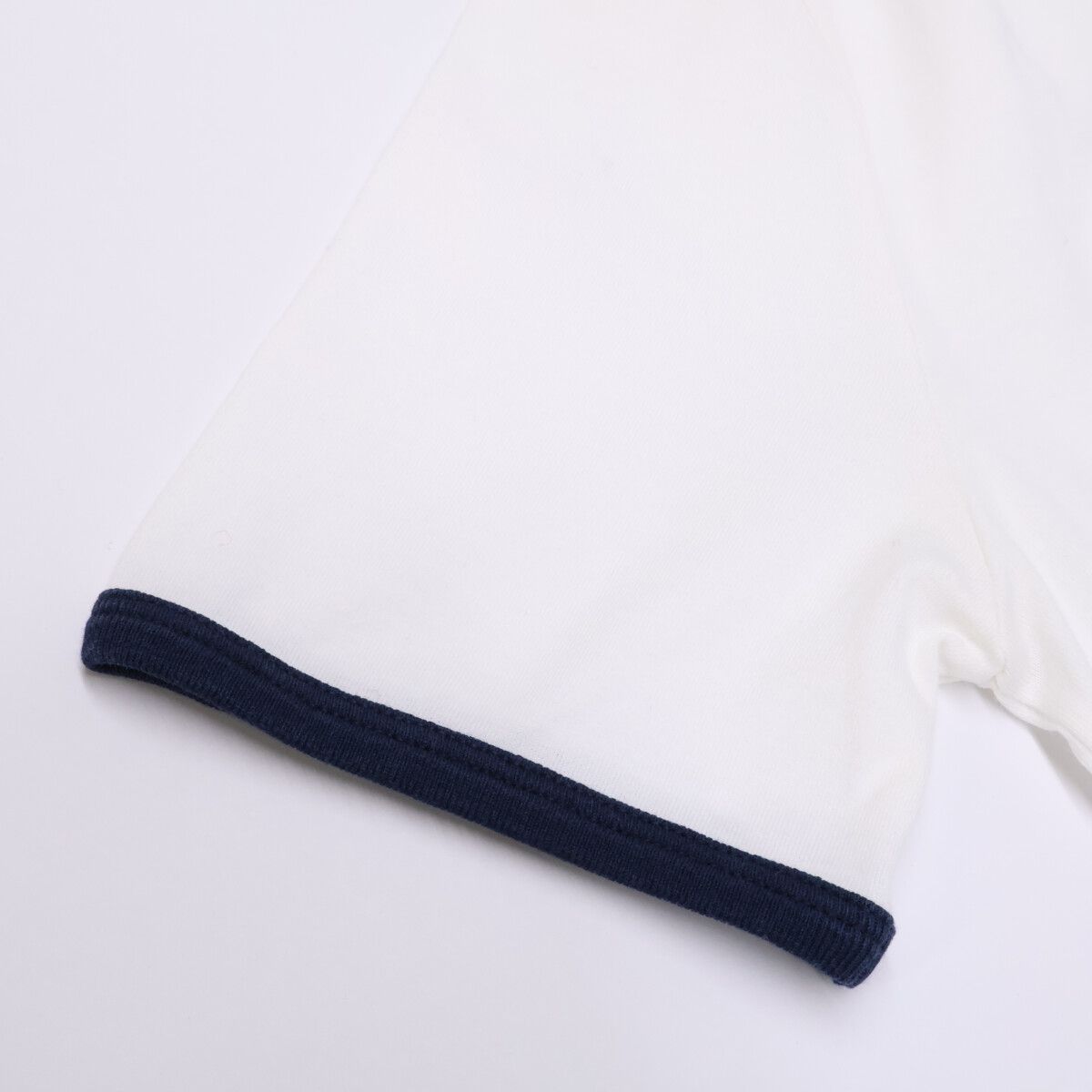 Celine Off White Black Navy Cotton Triomphe Print Paris T-Shirt XS — view 7