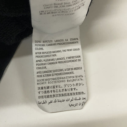 Gucci Black Logo Print Half Zip Hoodie XS — view 6