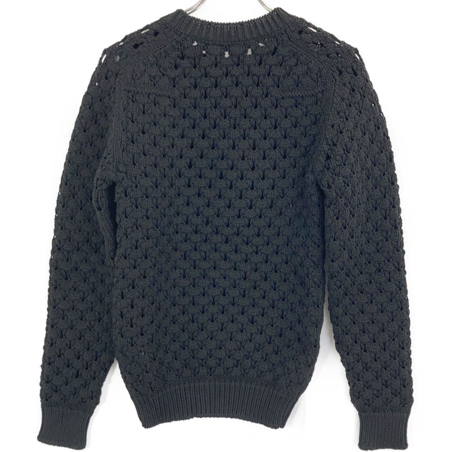 Dior Homme Black Openwork Knit Sweater XS — view 2