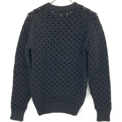 Dior Homme Black Openwork Knit Sweater XS — view 2