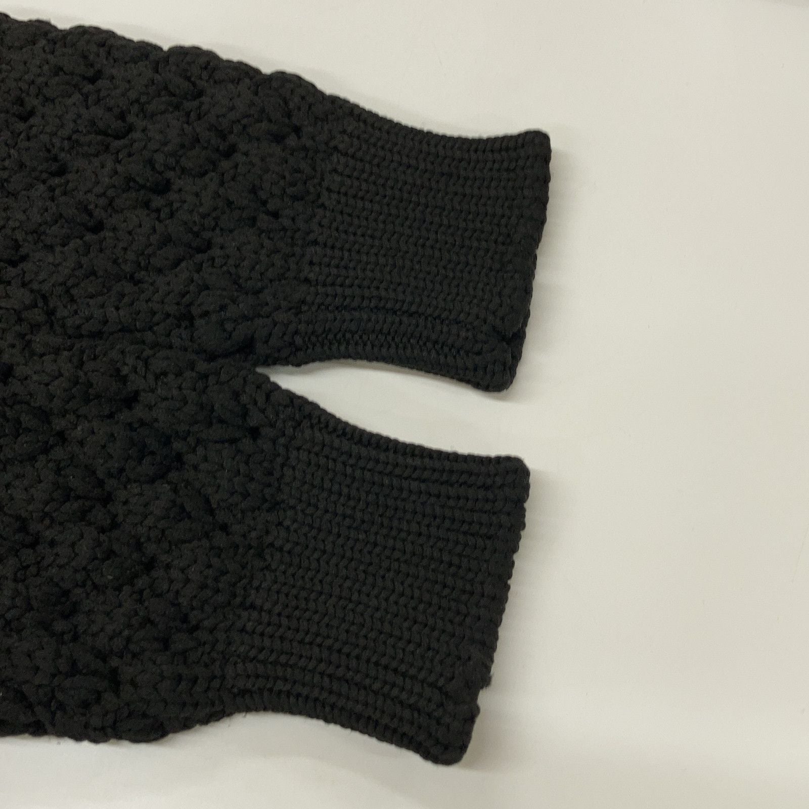 Dior Homme Black Openwork Knit Sweater XS — view 6
