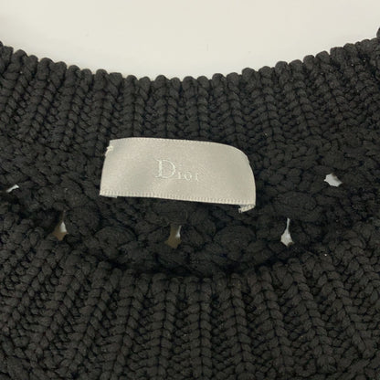 Dior Homme Black Openwork Knit Sweater XS — view 3