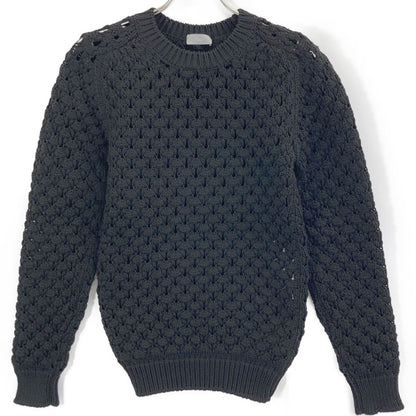 Dior Homme Black Openwork Knit Sweater XS