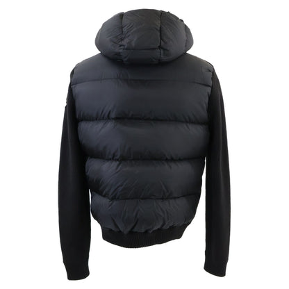 Moncler Maglione Tricot Cardigan Knit Contrast Down Jacket — view 3
