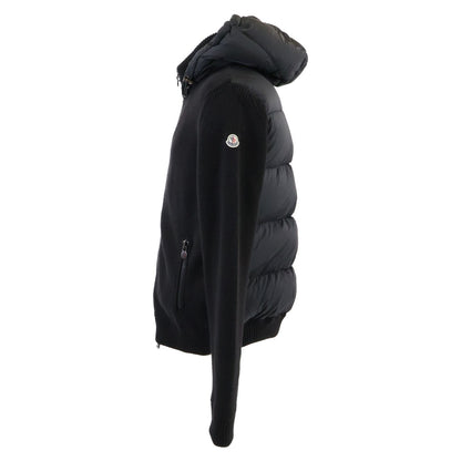 Moncler Maglione Tricot Cardigan Knit Contrast Down Jacket — view 2