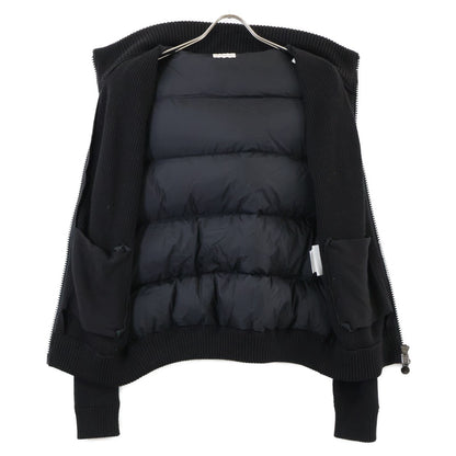 Moncler Maglione Tricot Cardigan Knit Contrast Down Jacket — view 4