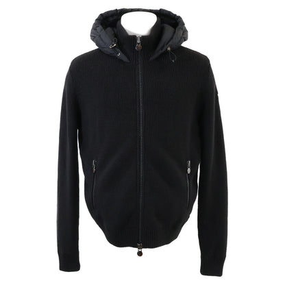 Moncler Maglione Tricot Cardigan Knit Contrast Down Jacket