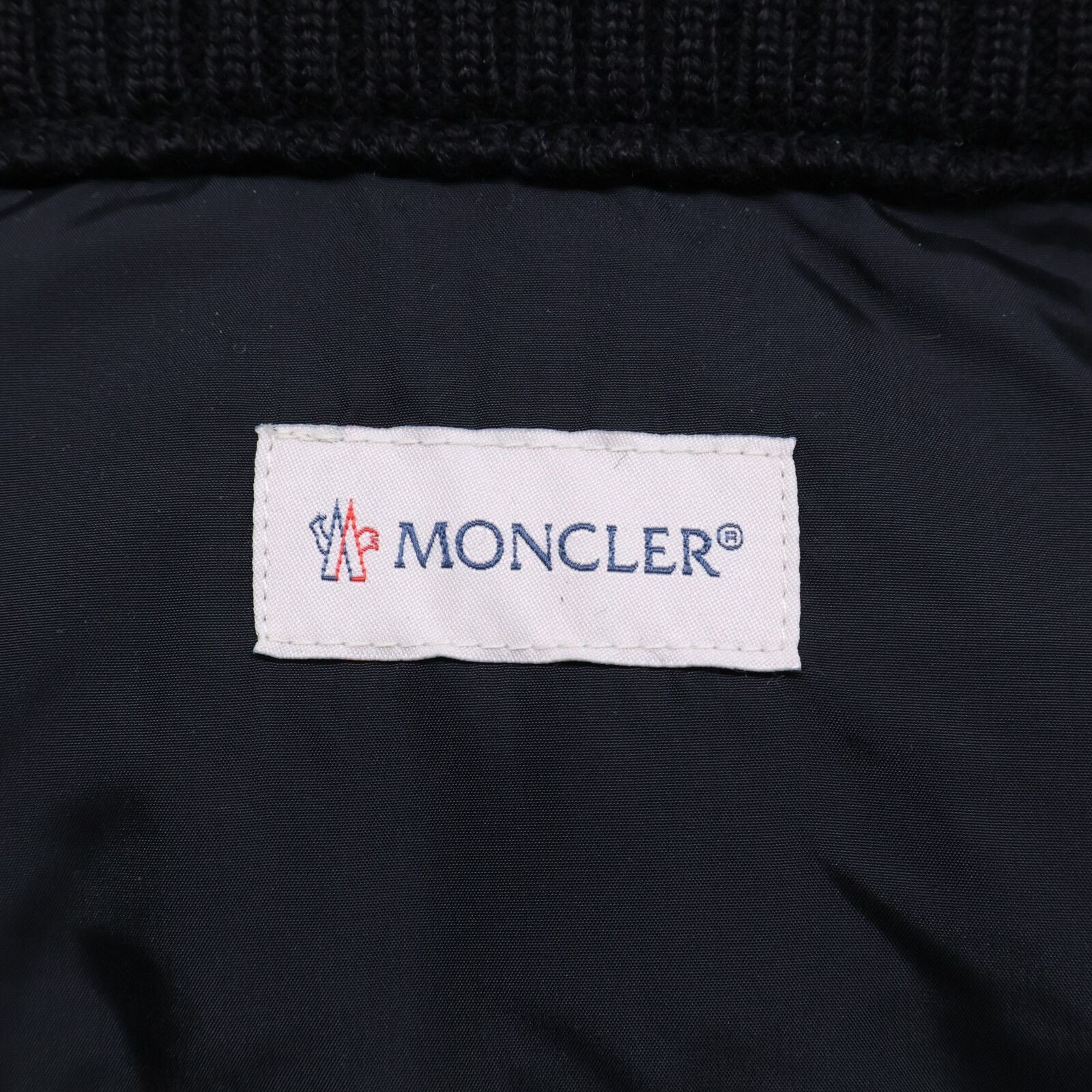 Moncler Maglione Tricot Cardigan Knit Contrast Down Jacket — view 5