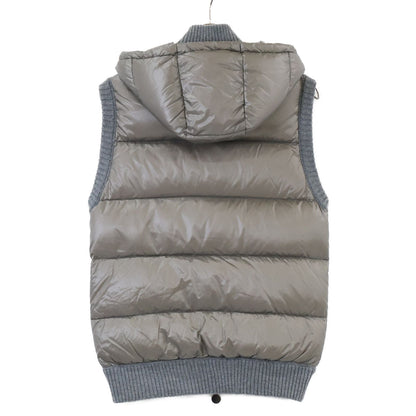 Moncler Maglione Tricot Gilet Knit Contrast Down Vest — view 2