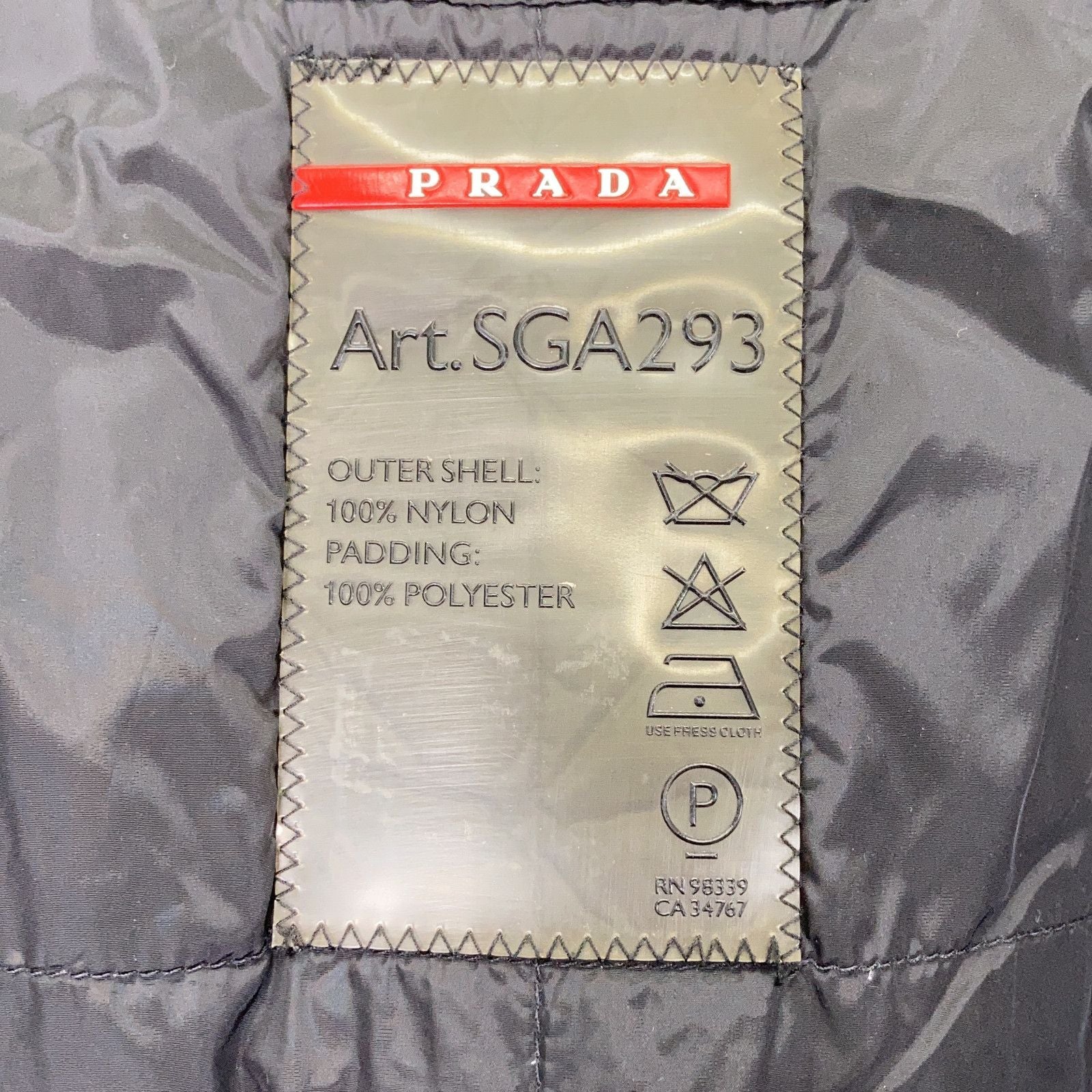 Prada Sports Black Double Zip Jacket 48 — view 4