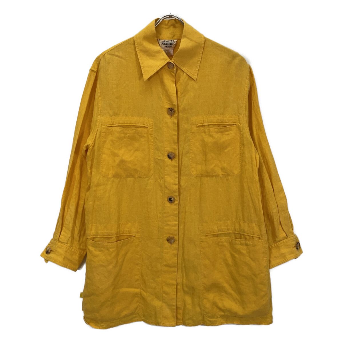 Hermes Master de Linen Coverall Shirt 40