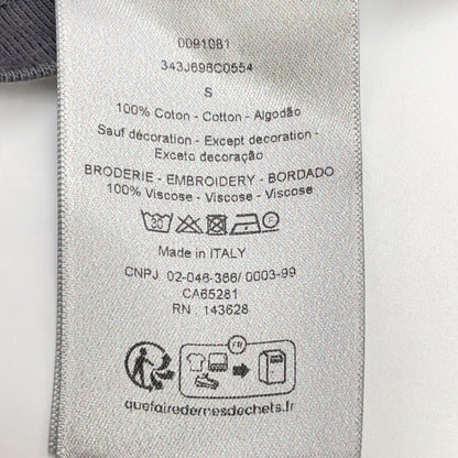 Dior Homme Gray Embroidery Logo T-Shirt — view 4