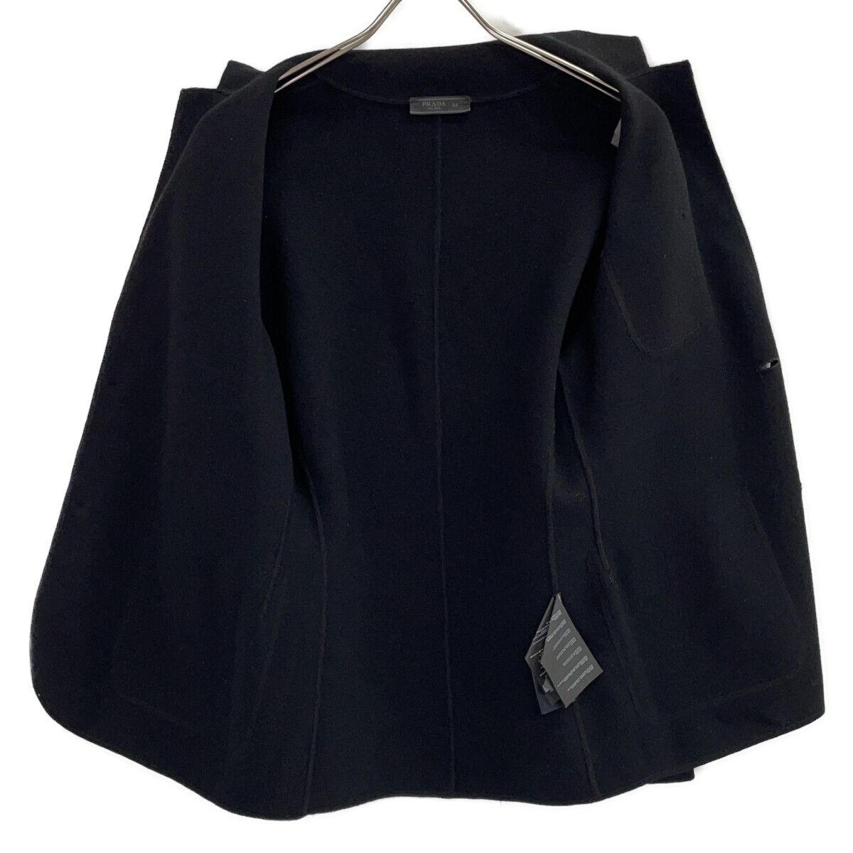 Prada Black Wool Single Jacket 44 — view 3