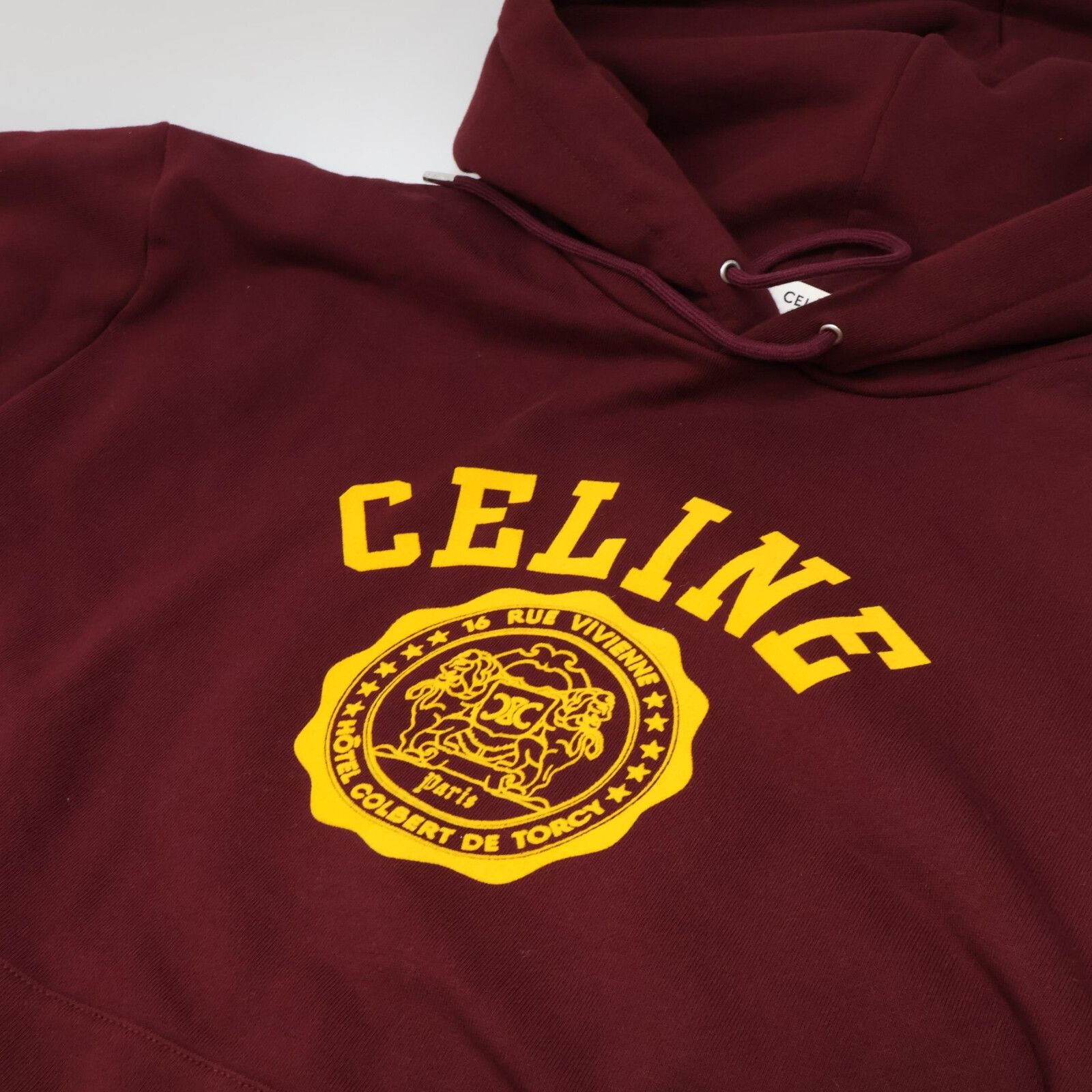 Celine Blason Logo Print Pullover Hoodie — view 8