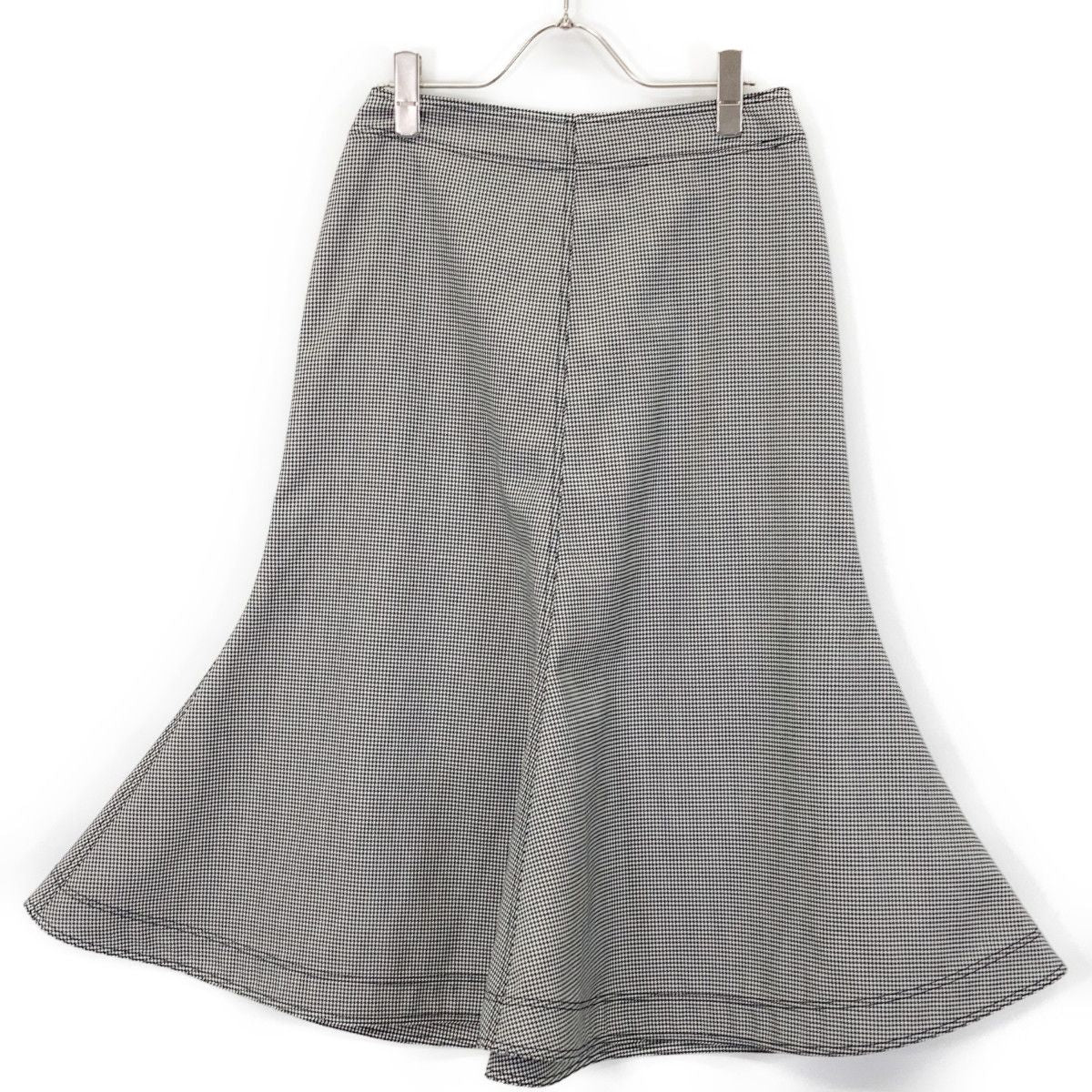 Loewe Gray Houndstooth Mermaid Skirt 36