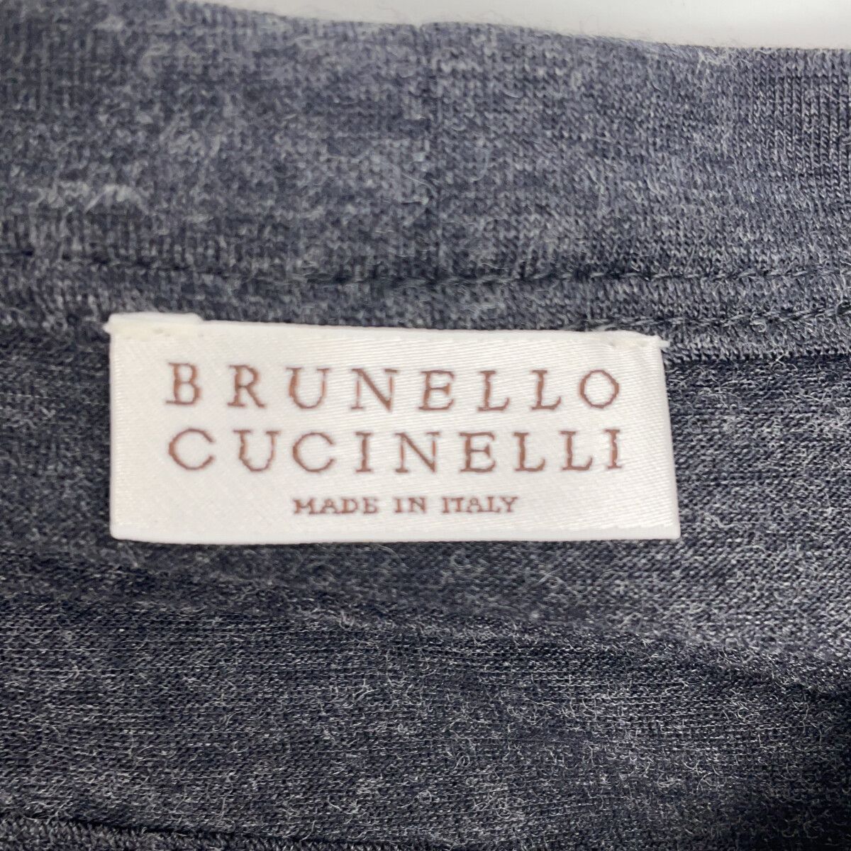 Brunello Cucinelli Charcoal Gray Wool Moniere Decoration Dress — view 3