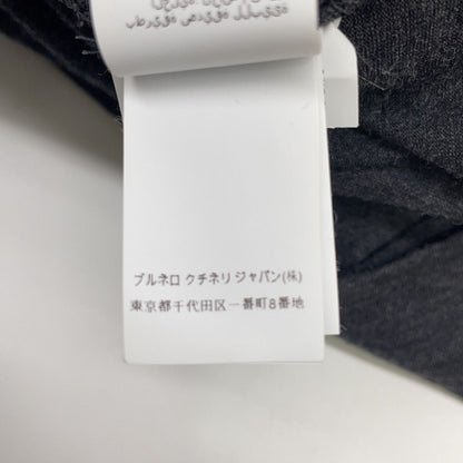 Brunello Cucinelli Charcoal Gray Wool Moniere Decoration Dress — view 6