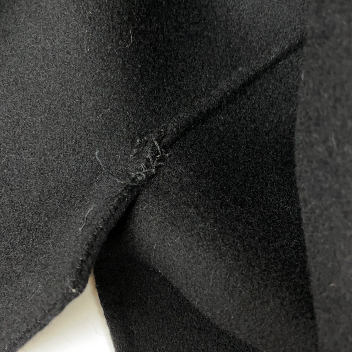 Max Mara S Maxmara Black Virgin Wool Double Face Belted Long Coat 34 — view 7