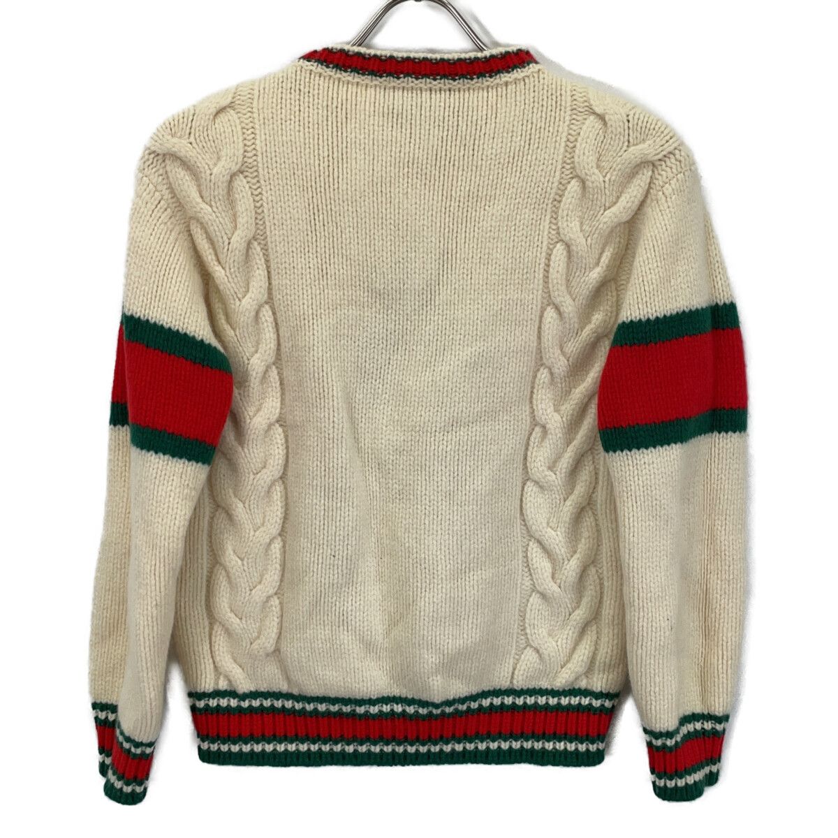Gucci Abcdefgucci Ivory Sherry Line a Logo Knit Sweater — view 2