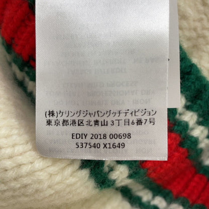 Gucci Abcdefgucci Ivory Sherry Line a Logo Knit Sweater — view 9