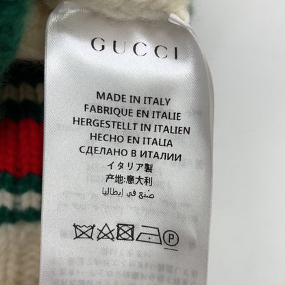 Gucci Abcdefgucci Ivory Sherry Line a Logo Knit Sweater — view 4