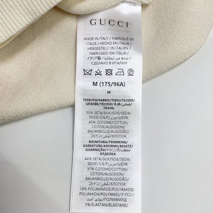 Gucci Ivory Silk Blend Short Sleeve Knit Sweater — view 4