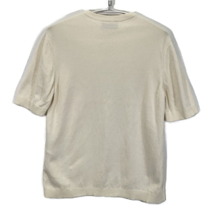Gucci Ivory Silk Blend Short Sleeve Knit Sweater — view 2