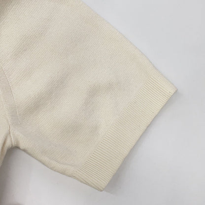 Gucci Ivory Silk Blend Short Sleeve Knit Sweater — view 5