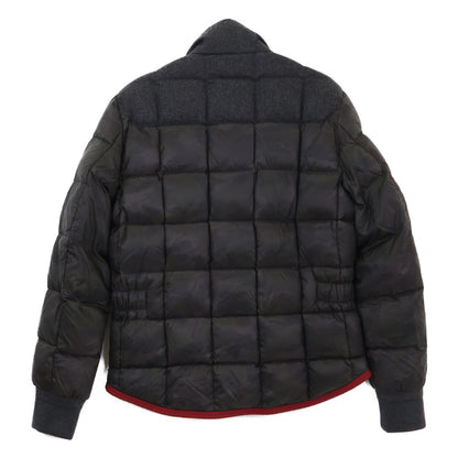 Moncler Lumiere Camouflage Wool Contrast Down Jacket — view 2
