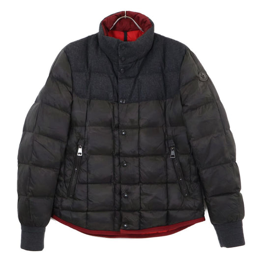 Moncler Lumiere Camouflage Wool Contrast Down Jacket