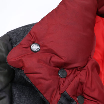 Moncler Lumiere Camouflage Wool Contrast Down Jacket — view 9